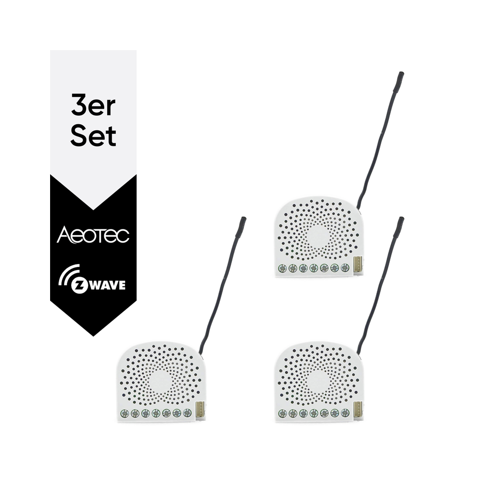 Aeotec Dual Nano Switch - Bundle (3er Pack)