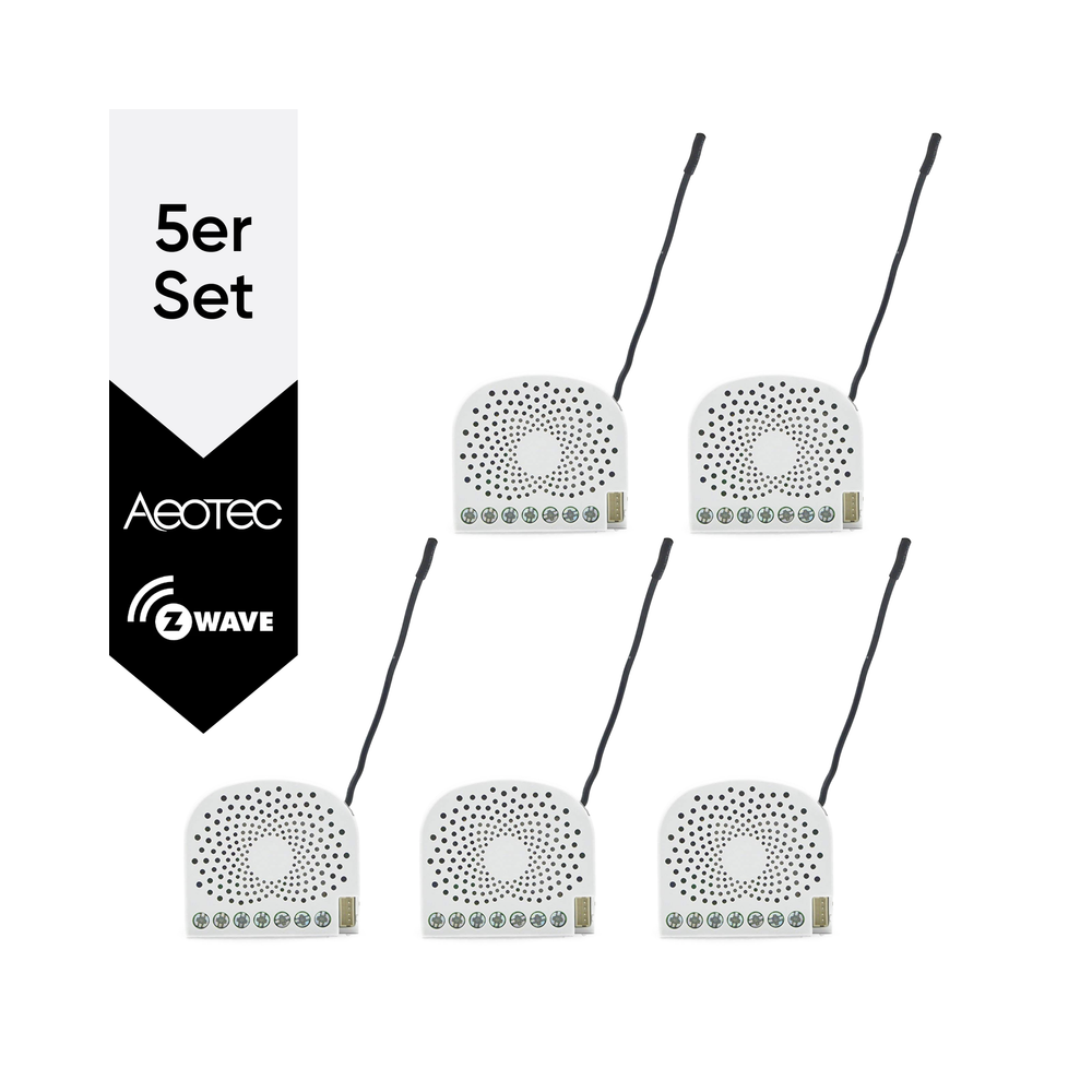 Aeotec Dual Nano Switch - Bundle (5er Pack)